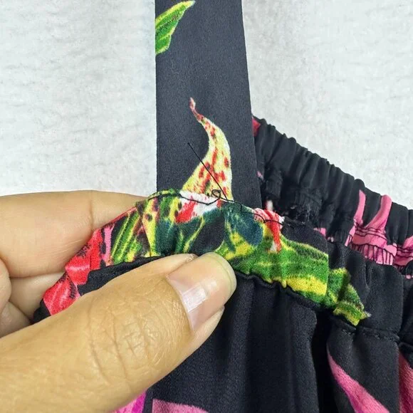 INC International Concepts Floral Tiered Maxi Dress Womens Small Resort Beach - Picture 14 of 14